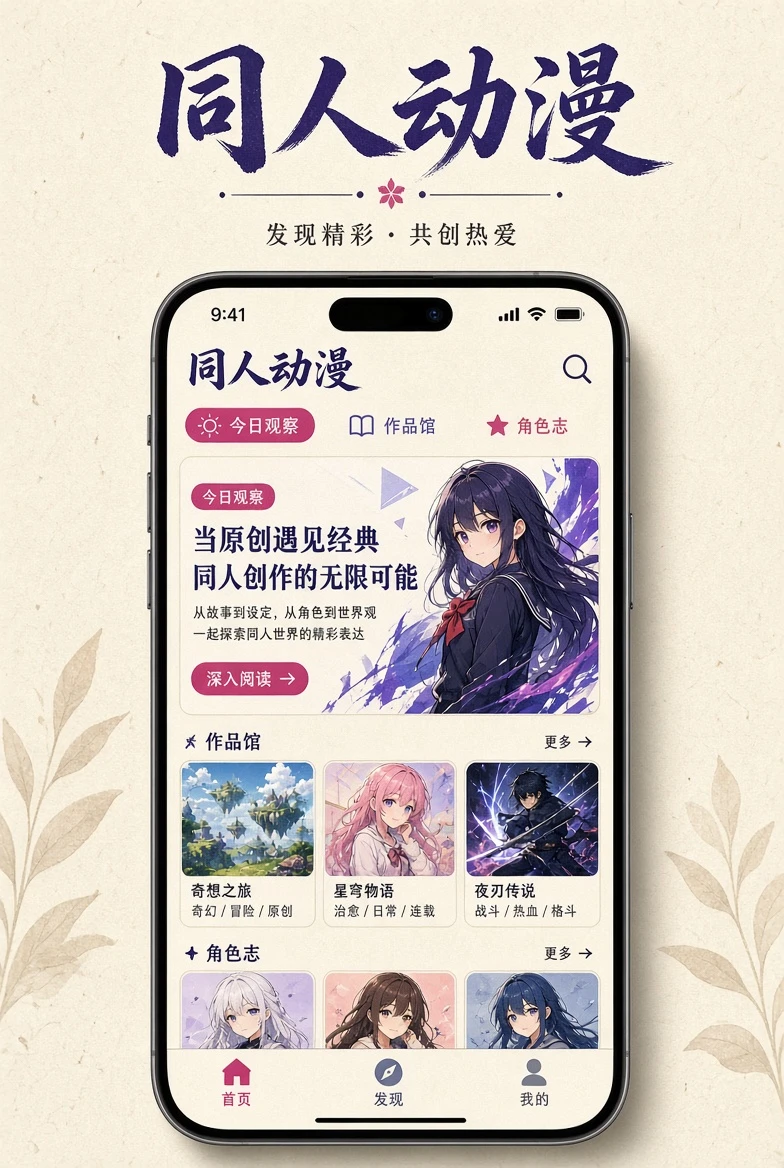 同人动漫APP栏目图片